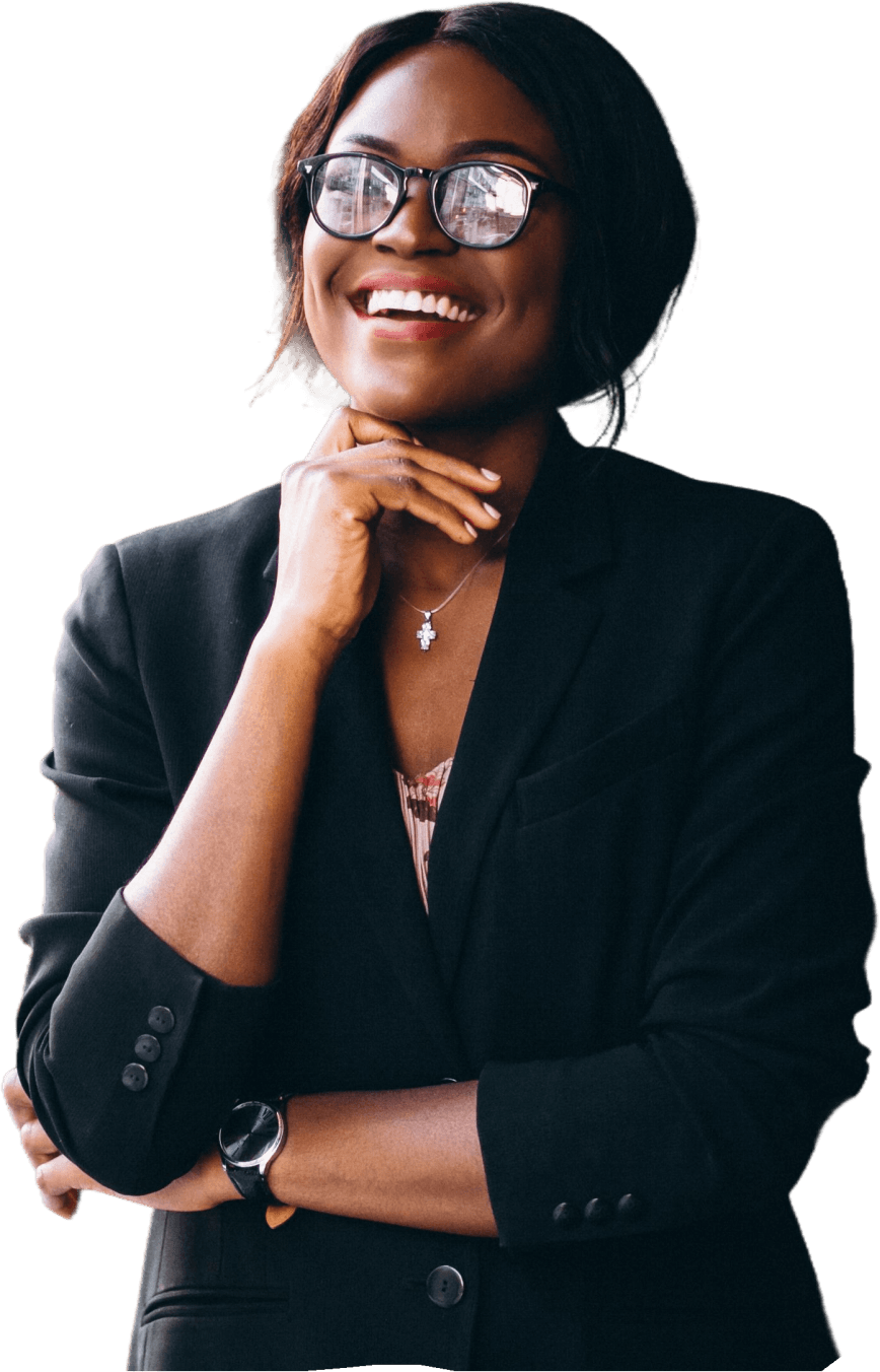 Woman smiling confidently
